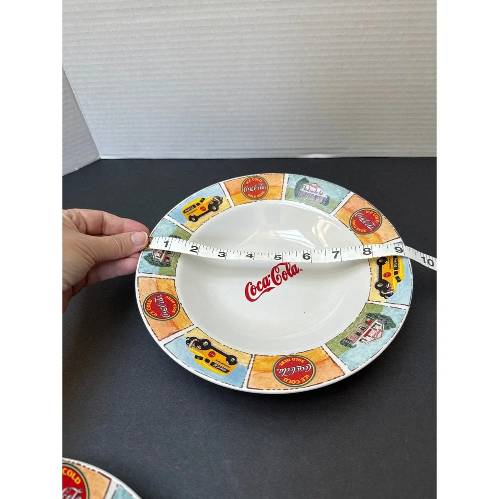 Coca-Cola Gibson Vintage Truck Diner Ceramic Rimmed Pasta Soup Bowl 9 Inch
